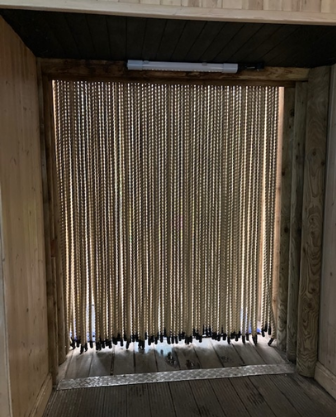 Rope curtain to Butterfly House