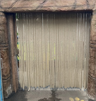 Rope curtain to Rainforest Canopy